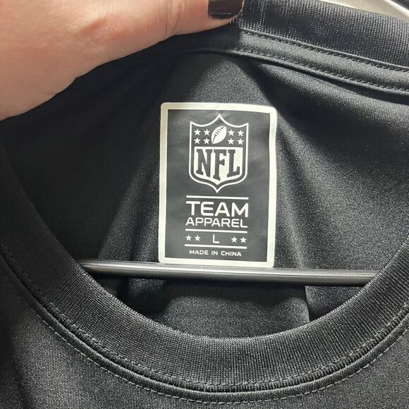 Las Vegas Raiders Shirt Mens Size Large Crew Neck Short Sleeve NFL Football NEW - Picture 4 of 6